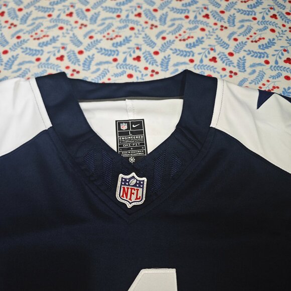 Dak Prescott Dallas Cowboys blue jersey No. 4 - Picture 2 of 7